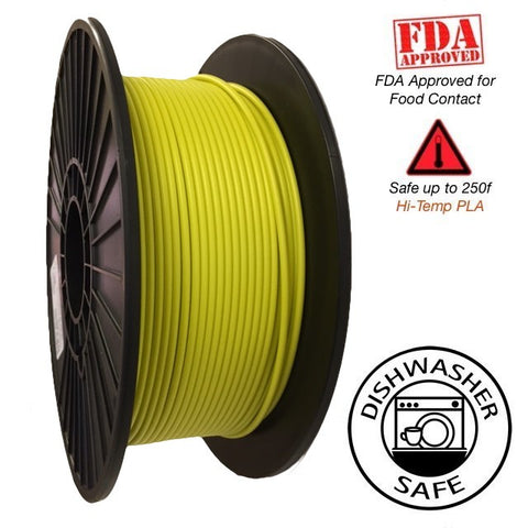 Raptor Series PLA - High Performance 3D Filament - HD Vivid Yellow  -  2.85mm - 1KG