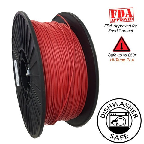 Raptor Series PLA - High Performance 3D Filament - Vivid Red  -  1.75mm  -  1KG