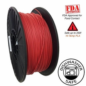 Raptor Series PLA - High Performance 3D Filament - Vivid Red - 2.85mm  -  1KG