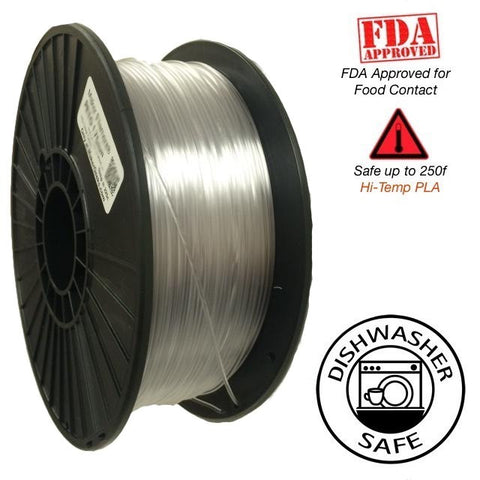 Raptor Series PLA - High Performance 3D Filament- HD Clear -  1.75mm - 1KG