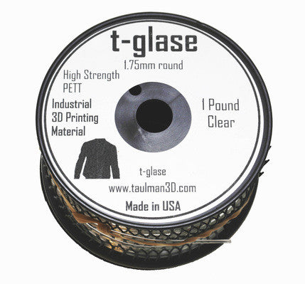 t-glase  (PETG) 3D Printer Filament - Clear - 1.75mm / 1LB